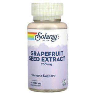 Solaray Grapefruit Seed Extract 250 mg 60 рослинних капсул SOR-08520 фото