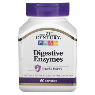 21st Century Digestive Enzymes 60 капсул CEN-22556 фото