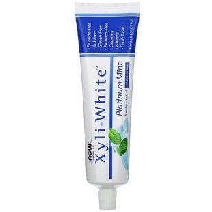 NOW XyliWhite Toothpaste Gel Platinum Mint 181 грам NOW-08091 фото