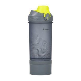 UZSPACE Shaker Fitseven Infinity 1110 (500 ml, grey/yellow) 24217-01 фото