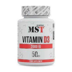MST Vitamin D3 2000 IU (50 mcg) (120 softgels) 24154-01 фото