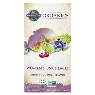 Garden of Life Organics Women's Once Daily 60 вегетаріанських таблеток GOL-11776 фото