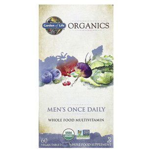 Garden of Life Organics Men's Once Daily 60 вегетаріанських таблеток GOL-11767 фото