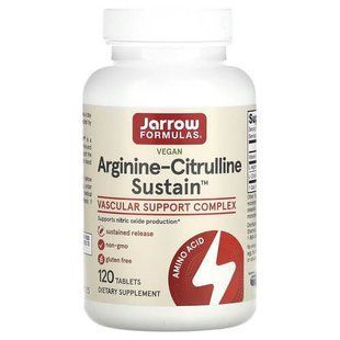 Jarrow Formulas Arginine-Citrulline Sustain 120 таблеток JRW-29072 фото