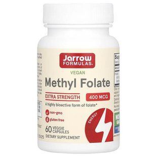 Jarrow Formulas Methyl Folate 400 mcg 60 капсул JRW-30006 фото
