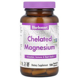 Bluebonnet Nutrition Chelated Magnesium 120 рослинних капсул BLB-00683 фото