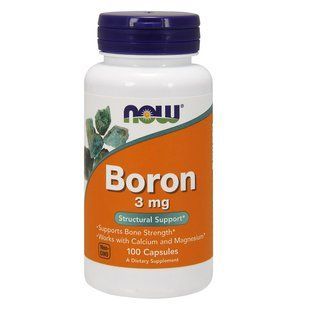 NOW Boron 3 mg (100 caps) 09143-01 фото