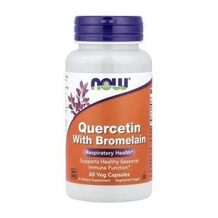 NOW Quercetin with Bromelain (60 veg caps) 24542-01 фото