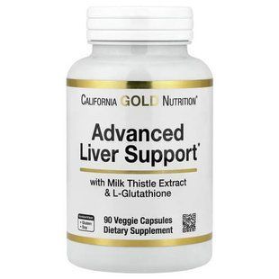 California Gold Nutrition Advanced Liver Support 90 рослинних капсул SPN-01253 фото
