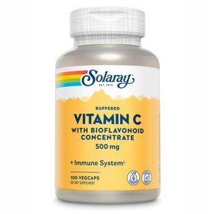 Vitamin C with Bioflavonoid Concentrate 500mg - 100 vcaps (Пошкоджена етикетка) 2023-10-7756 фото