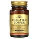 Solgar Chelated Copper 100 таблеток SOL-00640 фото 1