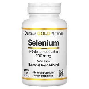 California Gold Nutrition Selenium Yeast-Free 200 mcg 180 капсул CGN-01352 фото