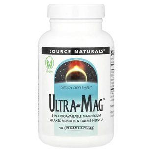 Source Naturals Ultra-Mag 90 рослинних капсул SNS-02951 фото
