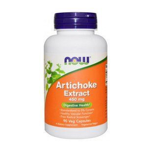 NOW Artichoke extract 450 mg (90 veg caps) 11743-01 фото