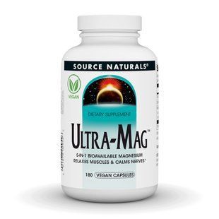 Ультра магній, Source Naturals Ultra-Mag 180 капсул 2023-10-32863 фото