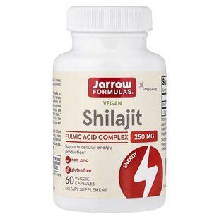 Jarrow Formulas Vegan Shilajit 250 mg 60 рослинних капсул JRW-29060 фото