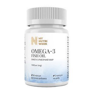 My Nutri Week Omega-3 Fish Oil 1000 mg (60 caps) 24203-01 фото