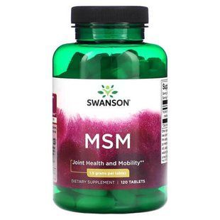 Swanson MSM 1500 mg 120 таблеток SWU112 фото