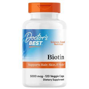 Doctor's Best Biotin 5,000 mcg 120 вегетаріанських капсул DRB-00301 фото