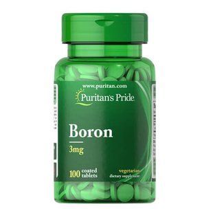 Puritan's Pride Boron 3 mg 100 таблеток 05820 фото