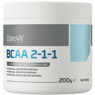 OstroVit BCAA 2-1-1 200 грам, Без смаку OST-61013 фото