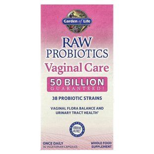 Garden of Life RAW Probiotics Vaginal Care 30 рослинних капсул GOL-11663 фото