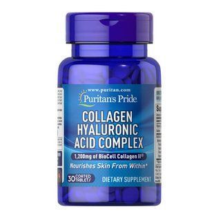 Puritan's Pride Collagen Hyaluronic Acid Complex 30 таб 26205 фото