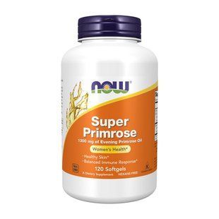 NOW Super Primrose 1300 mg of Evening Primrose Oil (120 sgels) 19045-01 фото