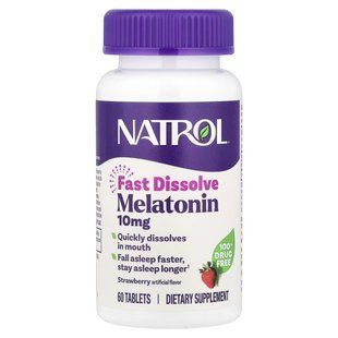 Fast Dissolve Melatonin 10mg - 60 tabs 100-52-0920448-20 фото