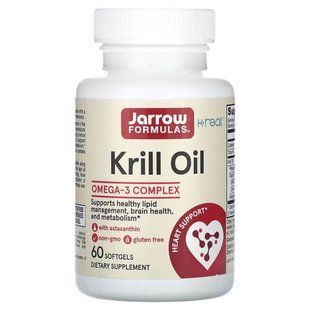 Jarrow Formulas Krill Oil 60 рідких капсул JRW-16027 фото