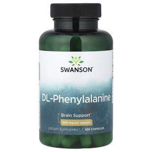 Swanson DL-Phenylalanine 500 mg 100 капсул SW873 фото