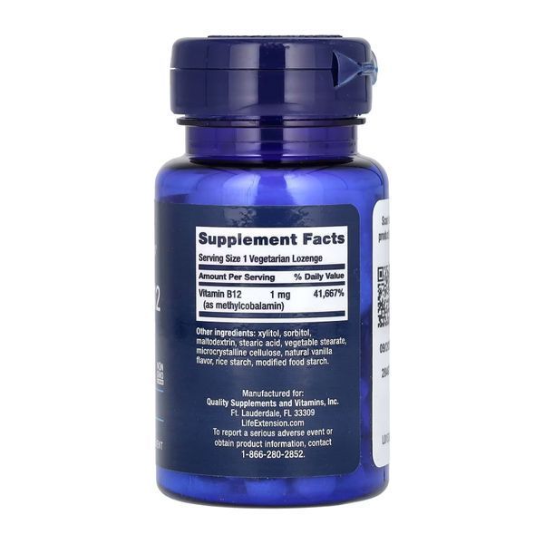 Vitamin B12 Methylcobalamin 1 mg - 60 vcaps 2022-10-1891 фото
