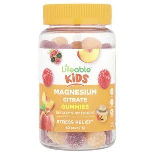 Lifeable Kids Magnesium Citrate 60 жувальних цукерок LFB-73107 фото