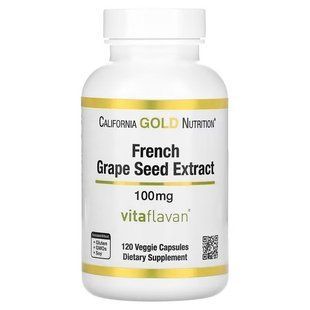 California Gold Nutrition French Grape Seed Extract 100 mg 120 капсул CGN-01194 фото