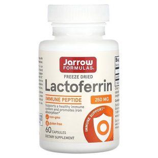Лактоферин, Jarrow Formulas Lactoferrin Freeze Dried 250 mg 60 капсул JRW-221011 фото