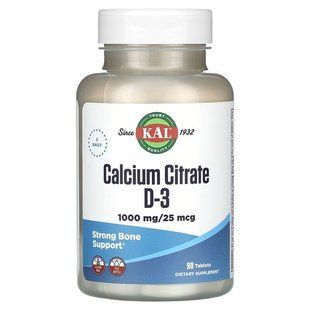 KAL Calcium Citrate D-3 90 таблеток CAL-40535 фото