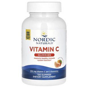 Nordic Naturals Kids Vitamin C 250 mg 120 жувальних цукерок NOR-30161 фото