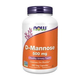 NOW D-Mannose 500 mg (240 veg caps) 19853-01 фото