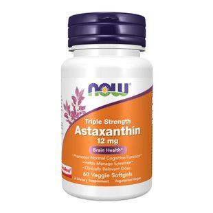 Astaxanthin 12 mg Triple Strength - 60 softgels 2023-10-4599 фото