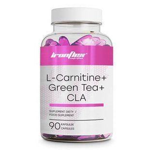 IronFlex L-Carnitine, Green Tea & CLA 90 таб. 856 фото