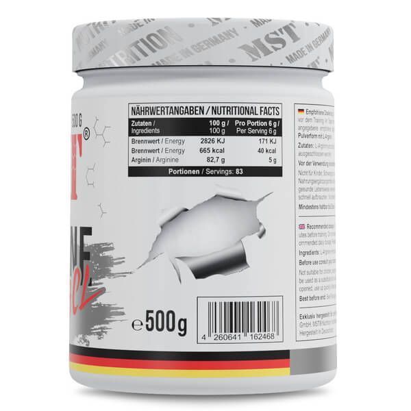 MST Arginine HCL 500 грам, Без смаку MS-16087 фото