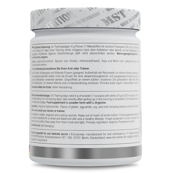 MST Arginine HCL 500 грам, Без смаку MS-16087 фото