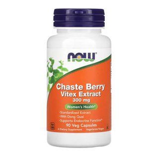 NOW Chaste Berry Vitex Extract 300 mg 90 капсул NOW-04773 фото