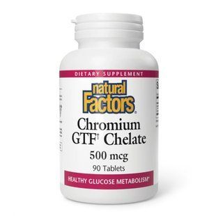 Chromium GTF Chelate 500mcg - 90 tabs 2023-10-3817 фото