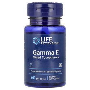 Life Extension Gamma E Mixed Tocopherols 60 рідких капсул LEX-20756 фото