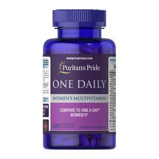 Puritan's Pride One Daily Women's Multivitamin (100 caplets) 08853-01 фото