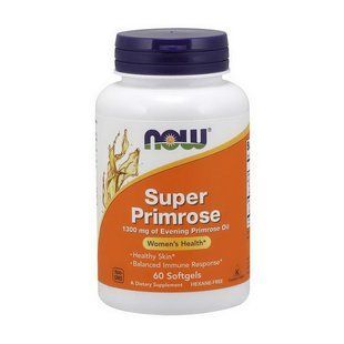 NOW Super Primrose 1300 mg of Evening Primrose Oil (60 softgels) 19409-01 фото