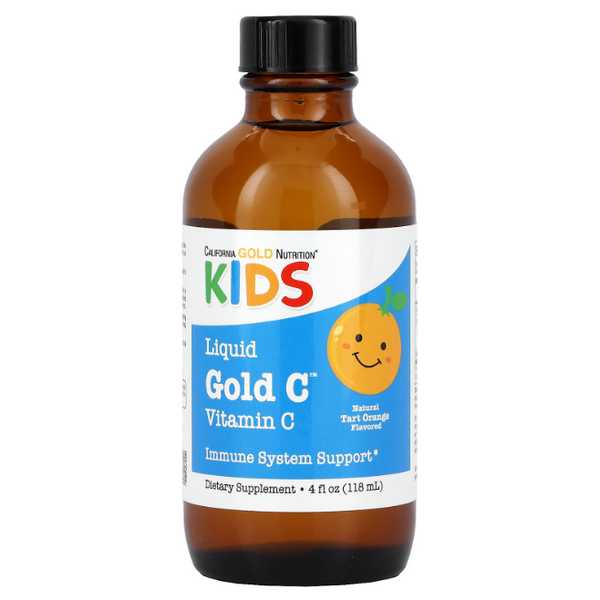 California Gold Nutrition Children's Liquid Gold Vitamin C 118 мл, Апельсин CGN-01099 фото