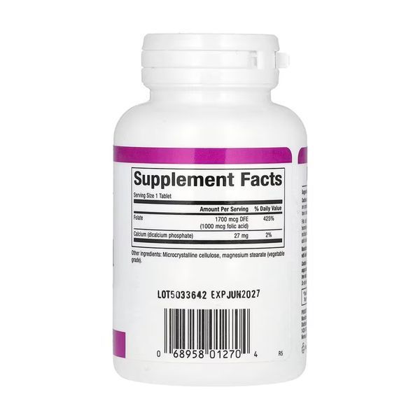 Folic Acid 1mg - 90 tabs 2023-10-5741 фото