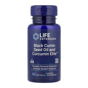 Black Cumin Seed Oil and Curcumin Elite&trade; - 60 softgels 2023-10-6821 фото